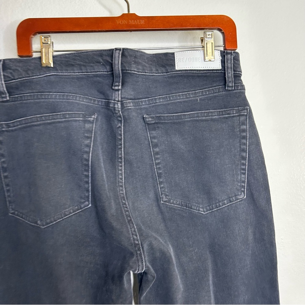Re/Done Women's Straight Leg Jeans in Black - Picture 8 of 15